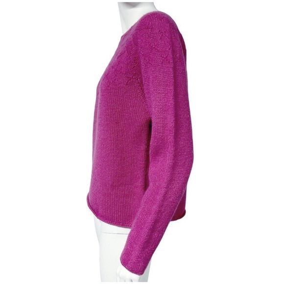 Vintage J. Crew Womens Pink Heavy Wool Sweater Size L Large - Picture 3 of 6